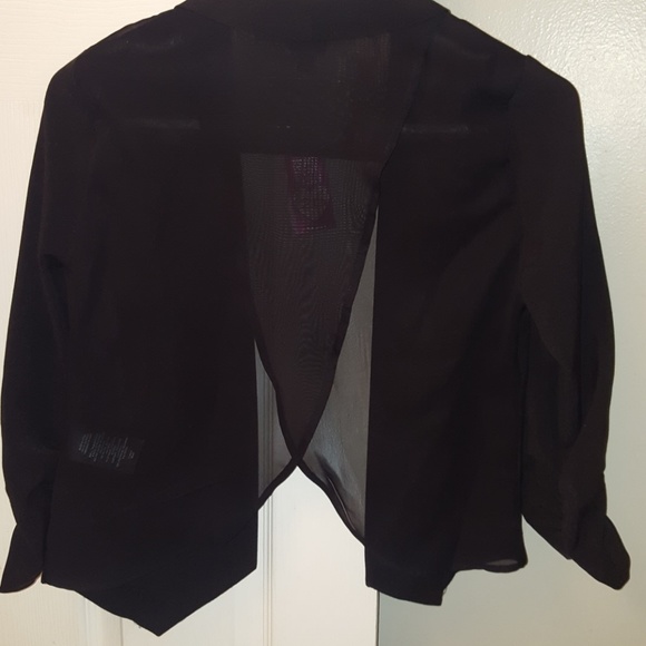 Chiffon open back blazer - Picture 2 of 2